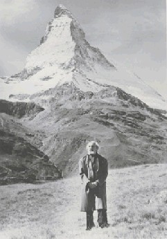 Frithjof Schuon, devant le Mont Cervin